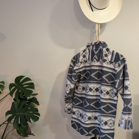 Patterned half zip fleece - Picture 1 of 4